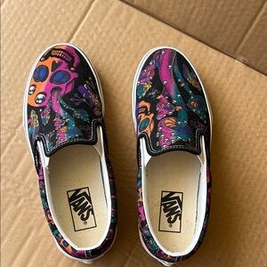 Vans Skull Trippy Multicolor Slip-Ons